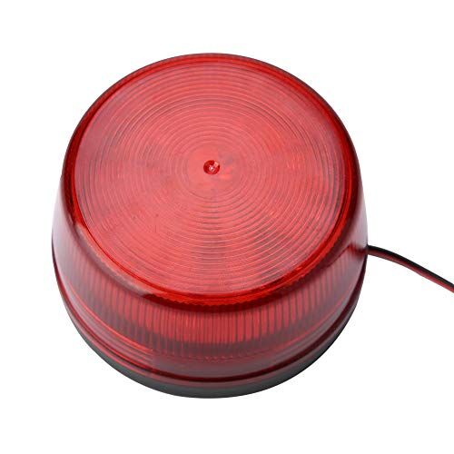 KIMISS Luce Lampeggiante Rossa 1Pc Lampada Lampeggiante a LED Spia di Avvertimento del Segnale Stroboscopico di Allarme di Sicurezza