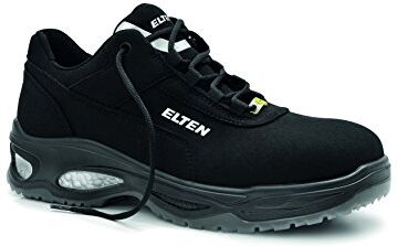 ELTEN Scarpe Antinfortunistiche MILLOW Low ESD S2, Uomo, Tessuto, Puntale in plastica (più Leggero del Puntale in Acciaio), Leggero, Classico, Nero, Misura: 46