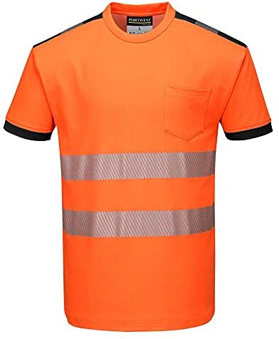 Portwest T181 T-Shirt Alta Visibilità, Vision, Arancione, L