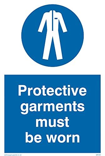 Viking Confezione da cinque – Protective Garments Must Be Worn Sign – 100 x 150 mm – A6P