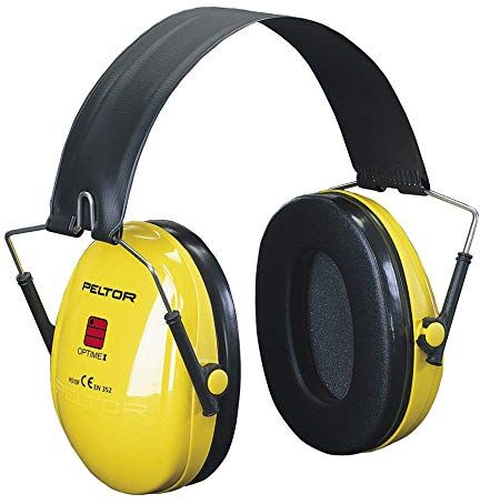 3M H510F-404-GU Cuffie Protettive, Ripiegabile, 28 dB, Giallo