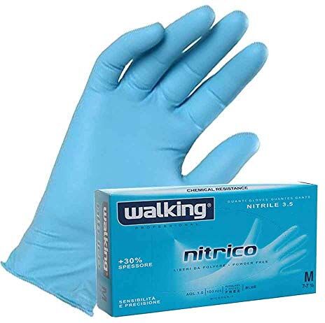 WALKING Guanti Nitrico Nitrile L Pz. 100