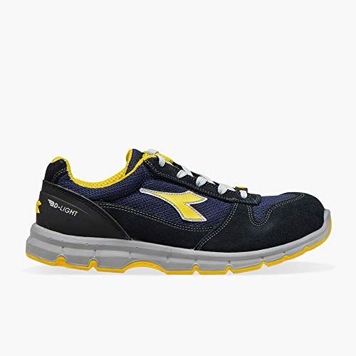 Diadora Run Text Low S1P Src Esd, Scarpa Antinfortunistica Unisex Adulto, Blu (Dark Navy/Dark Navy), 42 EU