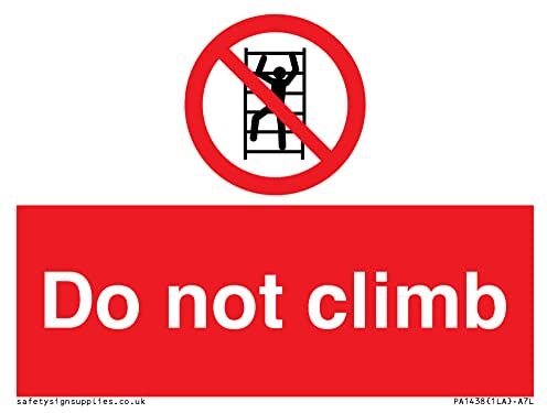 Viking Cartello "Do not climb" – 100 x 75 mm – A7L