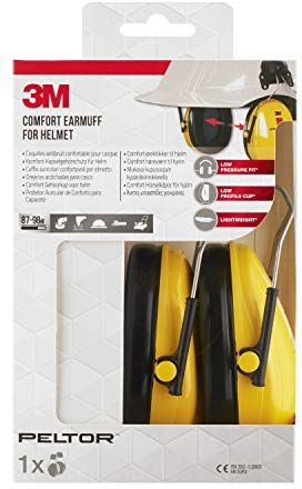 3M Optime Cuffie auricolari confortevoli per elmetto H510P3 (87-98 dB)