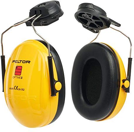 3M H510P3EA-405-GU Cuffie Protettive con Attacco per Elmetto, 26 dB, Giallo