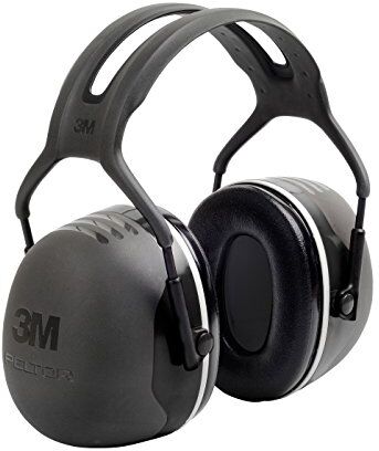 3M Cuffie auricolari Serie X, X5A Cuffia temporale, 37 dB, Nera