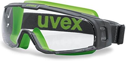 uvex Occhiali a mascherina  u-sonic,Grigio/Lime,Unica