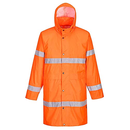 Portwest H442 Cappotto Impermeabile Alta Visibilità, Arancione, XXXL