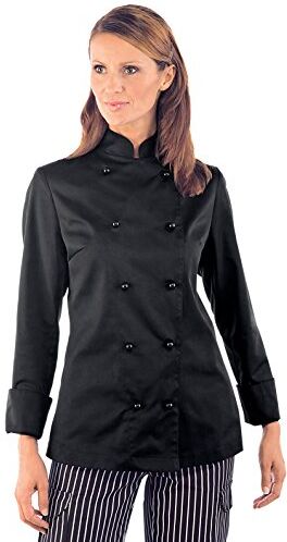 Isacco Bottoni Antipanico Lady Chef Giacca, Taglia XL, Nero