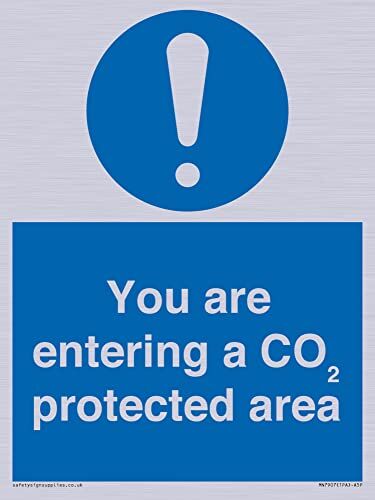 Viking Cartello "You are enter a CO₂ protected area" – 150 x 200 mm – A5P