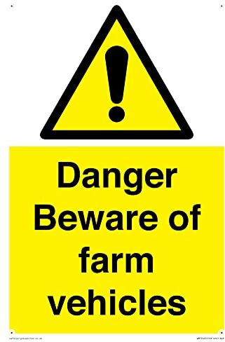 Viking Danger Beware of Farm Vehicles, cartello formato A4P, 200 x 300 mm