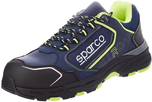 Sparco ALLROAD Scarpe da Lavoro Antinfortunistiche S3 SRC Blu-Giallo Fluo