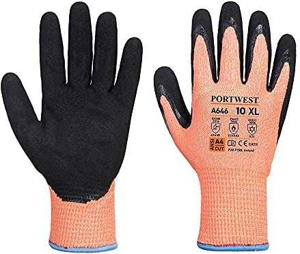 Portwest Vis-Tex Winter HR Cut Guanti in Nitrile, M