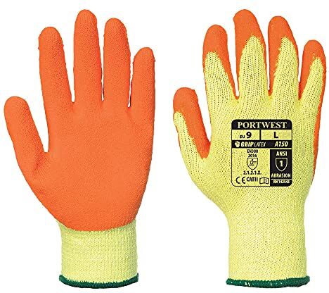 Portwest Fortis Grip Guanti taglia L, colore: Arancione