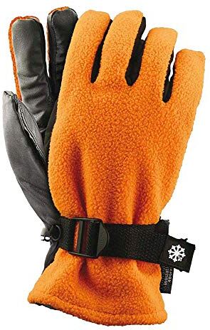 REIS RSNOWING Guanti protettivi Topbear, misura 9, confezione da 6, colore: Arancione/Nero