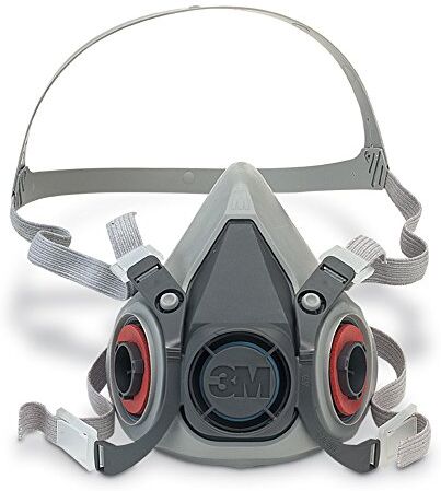 3M 6200m Maschera di manutenzione bassa, media, IT certificata di sicurezza, Grigio