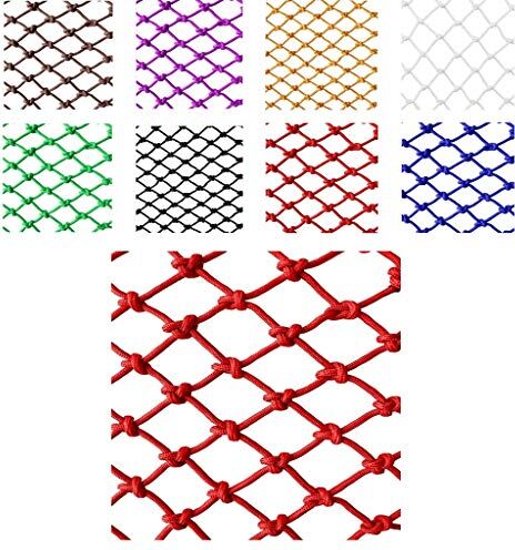 WSQ net Protezione del balcone Rete di sicurezza for bambini Rete di colore Nylon Net Kindergarten Colore decorativo Scale di rete Protezione del patio Protezione anticaduta Corda Rete domestica Viola (Dimens