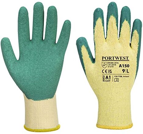 Portwest Fortis Grip Guanti, misura L, colore: Verde