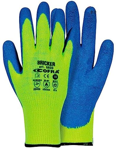 COFRA GUANTE BRICKER AMARILLO FLUO/AZUL TALLA 11