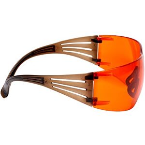 3M SecureFit 400 Occhiali di protezione, montatura Marrone/Nero, Scotchgard Anti nebbia, Lenti arancio, SF406SGAF-BLA 3M SecureFit 400 Occhiali di protezione, montatura Marrone/Nero, Scotchgard Anti nebbia, Lenti arancio, SF406SGAF-BLA