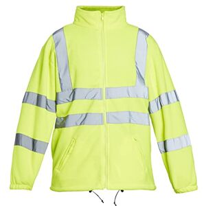 Blackrock Hi Vis Yellow Fleece Jacket, uomo e donna, resistente e calda, anti-pilling, abbigliamento da lavoro di sicurezza riflettente ad alta visibilità, completamente certificato EN Blackrock Hi Vis Yellow Fleece Jacket, uomo e donna, resistente e calda, anti-pilling, abbigliamento da lavoro di sicurezza riflettente ad alta visibilità, completamente certificato EN