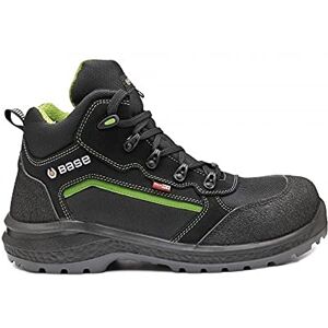 Base Protection Be-Powerful Top Scarponcino Antinfortunistico, da Donna e Uomo, Nero/Verde, Taglie 43 Base Protection Be-Powerful Top Scarponcino Antinfortunistico, da Donna e Uomo, Nero/Verde, Taglie 43