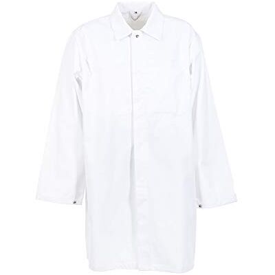 Planam Taglia XXXL Cappotto da uomo da lavoro, colore bianco puro, modello 5360 Planam Taglia XXXL Cappotto da uomo da lavoro, colore bianco puro, modello 5360
