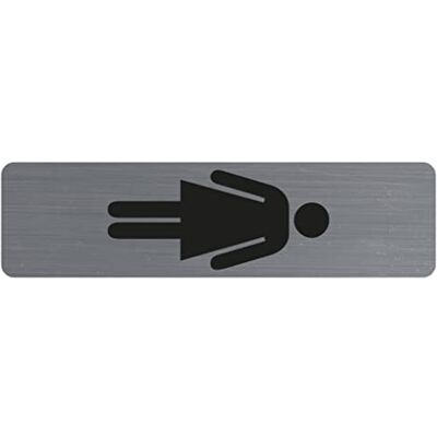 Exacompta Ref. 1 cartello verticale adesivo per porta Dame Cartello murale stampato con scritte Su tutti i supporti Aspetto alluminio spazzolato Dimensioni : 4,4 x 16,5 cm Exacompta Ref. 1 cartello verticale adesivo per porta Dame Cartello murale stampato con scritte Su tutti i supporti Aspetto alluminio spazzolato Dimensioni : 4,4 x 16,5 cm