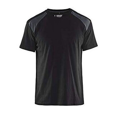 BLÅKLÄDER T-Shirt Bicolore Uomo 4XL Nero/Grigio Scuro BLÅKLÄDER T-Shirt Bicolore Uomo 4XL Nero/Grigio Scuro