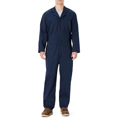 Basics Tuta da Lavoro con Pettorina, Vestibilità Comoda Uomo, Blu Marino, X-Large- Long Basics Tuta da Lavoro con Pettorina, Vestibilità Comoda Uomo, Blu Marino, X-Large- Long