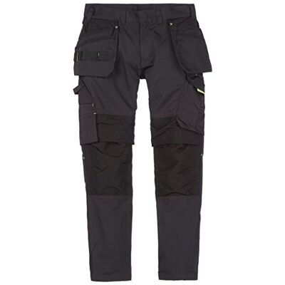 BLÅKLÄDER blaklaeder Service pantaloni da lavoro con Borse taglia unghie, Nero/Giallo, D100 BLÅKLÄDER blaklaeder Service pantaloni da lavoro con Borse taglia unghie, Nero/Giallo, D100