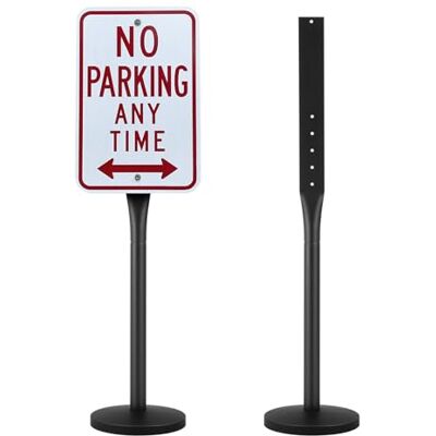 VEVOR Segnaletica in Ghisa 121,92 cm Supporto per Segnaletica in Acciaio Resistente Portatile, Base in Plastica Rigida, Supporto per Segnaletica con Canale a U per Cortile, Intersezione Traffico, Nero VEVOR Segnaletica in Ghisa 121,92 cm Supporto per Segnaletica in Acciaio Resistente Portatile, Base in Plastica Rigida, Supporto per Segnaletica con Canale a U per Cortile, Intersezione Traffico, Nero