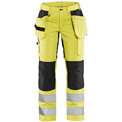 BLÅKLÄDER Blaklader 18113399C36 Pantaloni da lavoro da donna, elasticizzati, taglia C36, colore: Giallo/Nero BLÅKLÄDER Blaklader 18113399C36 Pantaloni da lavoro da donna, elasticizzati, taglia C36, colore: Giallo/Nero
