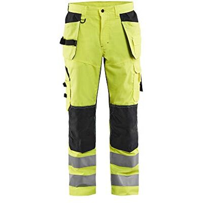 BLÅKLÄDER Blakläder 156518113399 C56 dimensioni C56 "lavoro pantaloni con effetto di ventilazione, Giallo/Nero BLÅKLÄDER Blakläder 156518113399 C56 dimensioni C56 "lavoro pantaloni con effetto di ventilazione, Giallo/Nero