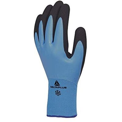 Deltaplus Delta Plus Guanto in Acrilico/Poliammide, mano con rivestimento in lattice, palmo rivestito in gommapiuma di lattice, Azzurro, 11 Deltaplus Delta Plus Guanto in Acrilico/Poliammide, mano con rivestimento in lattice, palmo rivestito in gommapiuma di lattice, Azzurro, 11