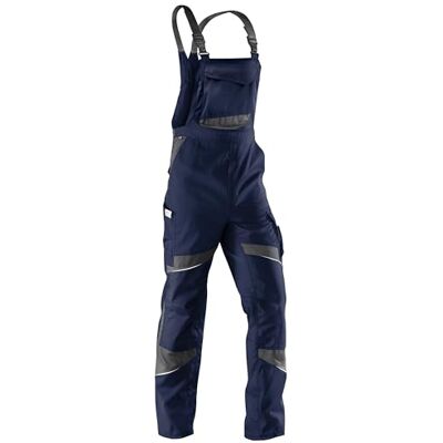 KÜBLER Workwear Kubler 32505365 – 4897 – 48 – Taglia 48 "activiq Salopette, colore: blu scuro/antracite KÜBLER Workwear Kubler 32505365 – 4897 – 48 – Taglia 48 "activiq Salopette, colore: blu scuro/antracite
