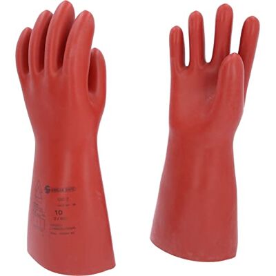 KS TOOLS Glove for electricians with protective insulation, size 10, red KS TOOLS Glove for electricians with protective insulation, size 10, red