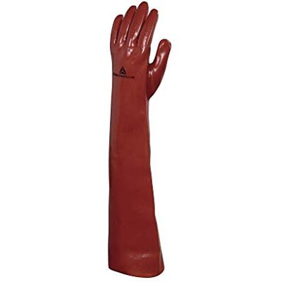 Deltaplus Delta Plus – Guanto PVC Quimico lunghezza 60 cm rosso Taglia 10 Deltaplus Delta Plus – Guanto PVC Quimico lunghezza 60 cm rosso Taglia 10