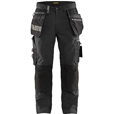 BLÅKLÄDER Blaklader 159013439899C60 Pantaloni da lavoro con elastico, colore: Grigio scuro/Nero, taglia C60 BLÅKLÄDER Blaklader 159013439899C60 Pantaloni da lavoro con elastico, colore: Grigio scuro/Nero, taglia C60