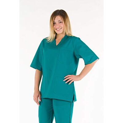 GIMA Casacca 100% Cotone Ottima Qualità, Unisex, Scollo a V, Mezza Manica a Giro, Linea Professionale, per Medici, Veterinari, Infermieri e Personale Sanitario, Verde, M GIMA Casacca 100% Cotone Ottima Qualità, Unisex, Scollo a V, Mezza Manica a Giro, Linea Professionale, per Medici, Veterinari, Infermieri e Personale Sanitario, Verde, M