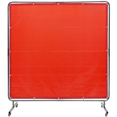 VEVOR Tenda per Saldatura 1,8x1,8m Tenda di Protezione per Saldatura in Vinile Ignifugo, Parete di Protezione per Saldatura con 4 Ruote Girevoli Coperta per Saldatura con Protezione UV Colore Rosso VEVOR Tenda per Saldatura 1,8x1,8m Tenda di Protezione per Saldatura in Vinile Ignifugo, Parete di Protezione per Saldatura con 4 Ruote Girevoli Coperta per Saldatura con Protezione UV Colore Rosso