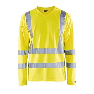 BLÅKLÄDER Blakläder Camicia a Maniche Lunghe, Misura L, Modello Cl.3, Colore: Giallo BLÅKLÄDER Blakläder Camicia a Maniche Lunghe, Misura L, Modello Cl.3, Colore: Giallo