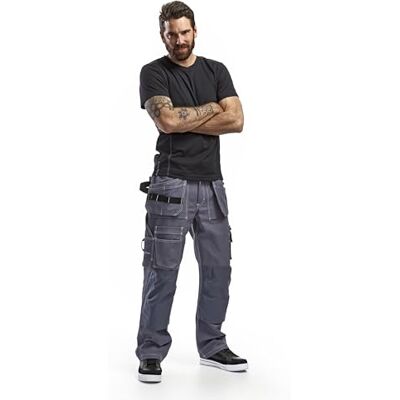 BLÅKLÄDER Blakläder Artisan Pantaloni da lavoro, unisex, da adulto, taglia C58, colore: Grigio BLÅKLÄDER Blakläder Artisan Pantaloni da lavoro, unisex, da adulto, taglia C58, colore: Grigio
