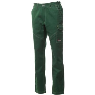 PAYPER Worker Pantalone Cargo Unisex da Lavoro 100% Cotone Multistagione, Colore: Verde, Taglia: 4XL PAYPER Worker Pantalone Cargo Unisex da Lavoro 100% Cotone Multistagione, Colore: Verde, Taglia: 4XL