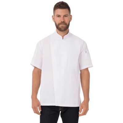 Chef Works Cappotto da cuoco Springfield da uomo, bianco, Medium Chef Works Cappotto da cuoco Springfield da uomo, bianco, Medium