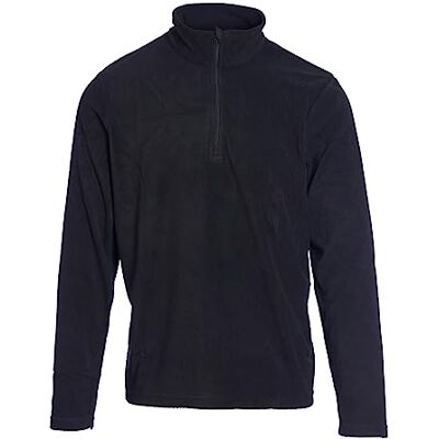 Blackrock 1/4 Zip Black Micro Fleece Mid Layer Lightweight Thermal Pullover Jumper, Top caldo con finitura spazzolata per il comfort, ideale per passeggiate, trekking, escursioni, campeggio, Midlayer Blackrock 1/4 Zip Black Micro Fleece Mid Layer Lightweight Thermal Pullover Jumper, Top caldo con finitura spazzolata per il comfort, ideale per passeggiate, trekking, escursioni, campeggio, Midlayer