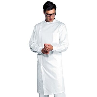 Isacco 043004P Dentista Camice, Taglia XL, Bianco Isacco 043004P Dentista Camice, Taglia XL, Bianco