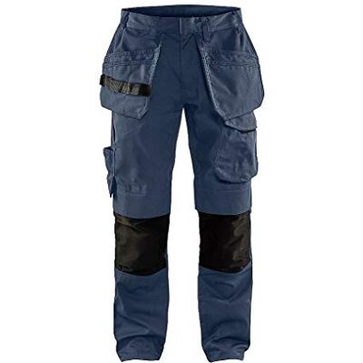 BLÅKLÄDER Blakläder 149613308699 C60 servizio pantaloni con chiodo da tasca, blu navy/nero, C60 BLÅKLÄDER Blakläder 149613308699 C60 servizio pantaloni con chiodo da tasca, blu navy/nero, C60