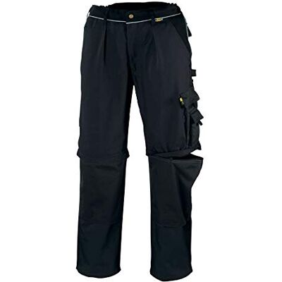 texxor , Pantaloni da lavoro con tasconi laterali 2-in-1, in tela 320 e rinforzi in cordura, taglia 56, 20-00, Nero (Schwarz) texxor , Pantaloni da lavoro con tasconi laterali 2-in-1, in tela 320 e rinforzi in cordura, taglia 56, 20-00, Nero (Schwarz)